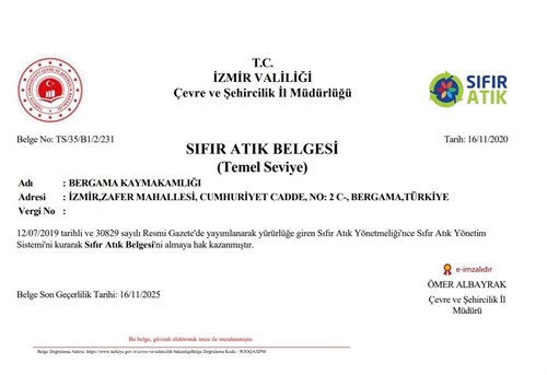Sıfır Atık Belgemiz